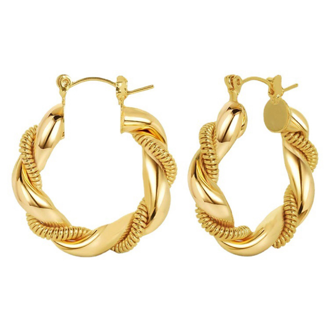 Twisted Elegans Hoops - obrazek 2
