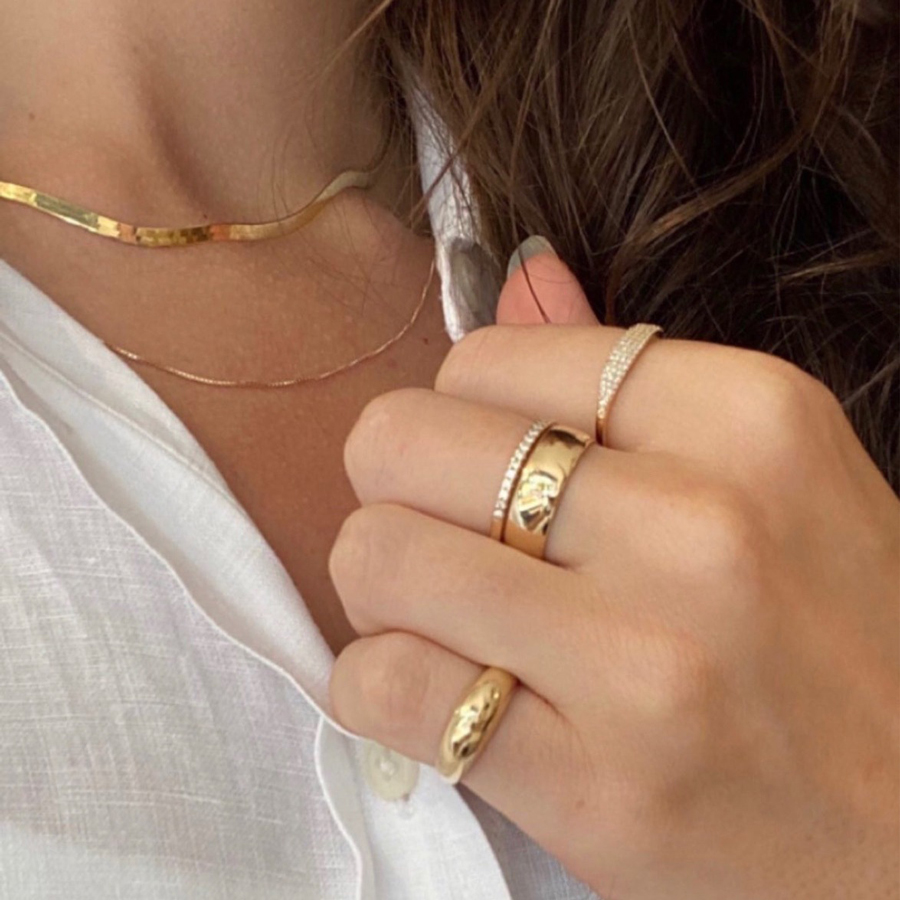 Dazzle Gold Ring - obrazek 3